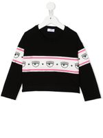 Chiara Ferragni Kids sweat en coton à logo imprimé - Noir