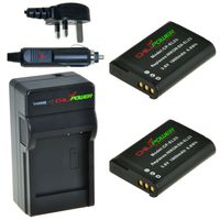 2 x EN-EL23 accu's voor Nikon - Charger Kit + car-charger - UK version - thumbnail