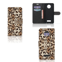 Motorola Moto Z Telefoonhoesje met Pasjes Leopard
