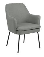 Bendt Eetkamerstoel 'Lindie' Stof, kleur Grijs