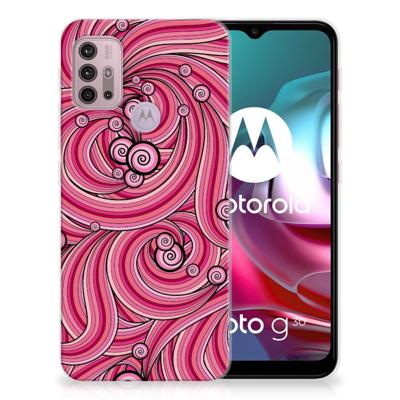 Motorola Moto G30 | G10 Hoesje maken Swirl Pink Motorola Moto G30 | G10 Hoesje maken Swirl Pink