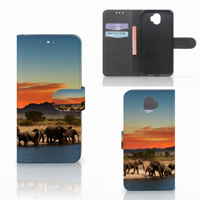 Wiko Wim Telefoonhoesje met Pasjes Olifanten