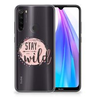 Xiaomi Redmi Note 8T Telefoonhoesje met Naam Boho Stay Wild - thumbnail