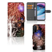 OnePlus Nord CE 5G Wallet Case met Pasjes Vuurwerk - thumbnail