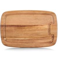 Zeller Snijplank - acacia hout - met sapgroef - 32x21x1,5 cm - Snijplanken