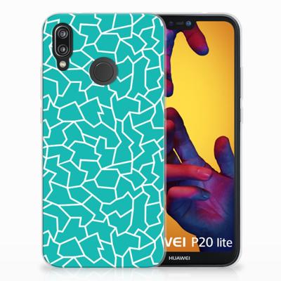Huawei P20 Lite Hoesje maken Cracks Blue