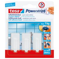 tesa POWERSTRIPS® Zelfklevende haak Ovaal Wit Inhoud: 3 stuk(s) - thumbnail