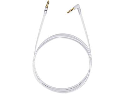 Jackplug Audio Aansluitkabel [1x Jackplug male 3.5 mm - 1x Jackplug male 3.5 mm] 1.50 m Wit Vergulde steekcontacten Oehlbach iJack 35