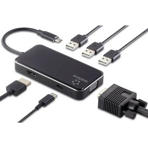 Renkforce RF-HUB-230 USB-C dockingstation Geschikt voor merk: Universeel USB-C Power Delivery