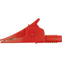 Cliff Croc Clip Veiligheids-krokodilklem Steekaansluiting 4 mm CAT III 1000 V Rood - thumbnail