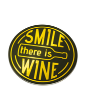 Glossy coasters - Smile, there&apos;s wine