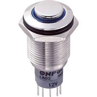 TRU Components 701834 LAS2GQH-11ZE/B/12V/S/P Vandalismusgeschützter Druckschalter 250 V/AC 3A 1 x E