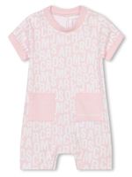 Marc Jacobs Kids barboteuse en coton à logo imprimé - Rose - thumbnail