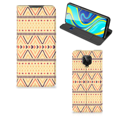 Xiaomi Redmi Note 9 Pro | 9S Hoesje met Magneet Aztec Yellow