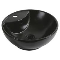 Kerra KR 191 BLM waskom rond 46cm zwart