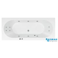 Whirlpool bad Rotman Urby | 180x80 cm | Acryl | Pneumatisch | Waterjetsysteem | Wit - thumbnail