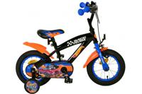 Mattel Kinderfiets Jongens 12 inch Zwart Oranje Blauw