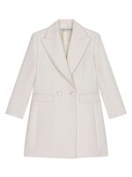 Dolce & Gabbana Kids manteau en laine vierge à boutonnière croisée - Blanc