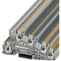 Phoenix Contact 3213950 Installatierandaardeklem 5.2 mm Snelaansluiting Grijs 1 stuk(s)