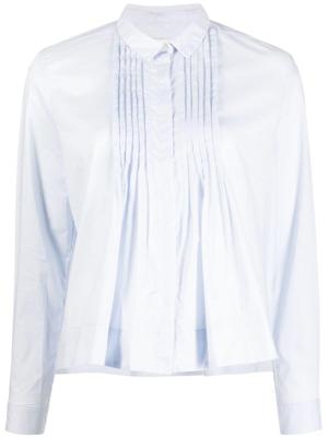 Bonpoint Geplooide blouse - Blauw