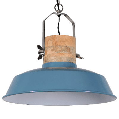 Hanglamp Loreto 62 cm 1 Lichts Vintage Blue Industrieel