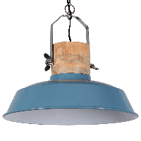 Hanglamp Loreto 62 cm 1 Lichts Vintage Blue Industrieel