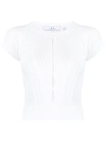 IRO t-shirt à découpes - Blanc