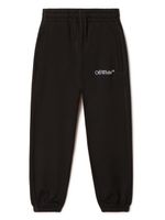 Off-White Kids Bookish logo-print track pants - Noir