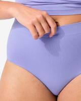 HEMA Dames tailleslip naadloos micro blauw (blauw)