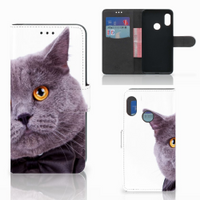 Xiaomi Mi A2 Lite Telefoonhoesje met Pasjes Kat