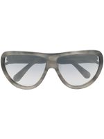 Moncler Eyewear lunettes de soleil à monture oversize - Gris - thumbnail