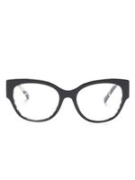 Dolce & Gabbana Eyewear lunettes de vue à imprimé zebra - Noir