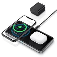 2-in-1 Magnetic Wireless Charger (HaloLock) - EU Plug