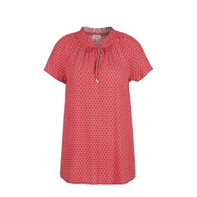 s.Oliver top met all over print rood