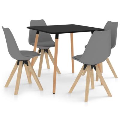 vidaXL 5-delige Eethoek grijs vidaXL 5-delige Eethoek grijs