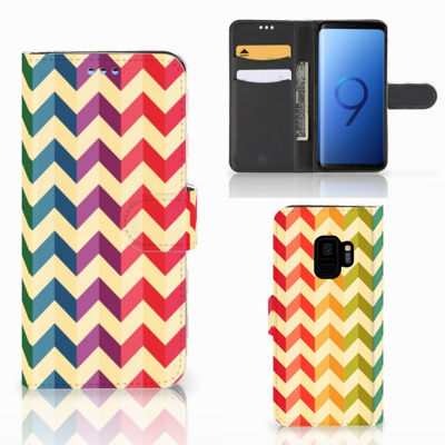 Samsung Galaxy S9 Telefoon Hoesje Zigzag Multi Color Samsung Galaxy S9 Telefoon Hoesje Zigzag Multi Color