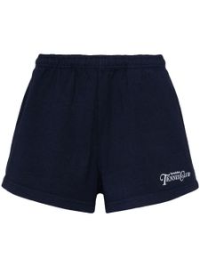 Sporty & Rich short de sport Rizzoli en coton - Bleu