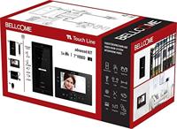 Bellcome VKA.P1F3.T7S9.BLB04 video-intercomsysteem, bekabeld, complete set, 8-delig, zwart