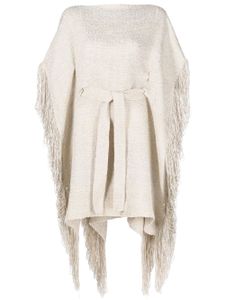 VOZ fringed kaftan top - Tons neutres