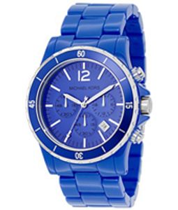 Horlogeband Michael Kors MK5271 Kunststof/Plastic Blauw 20mm