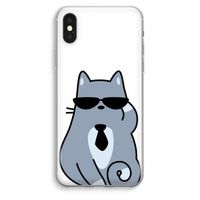 Cool cat: iPhone XS Max Transparant Hoesje - thumbnail