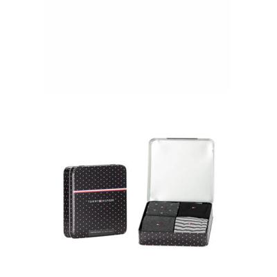 Tommy Hilfiger giftbox sokken - set van 4 zwart