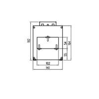 Celsa ICM 2500/1A 7.5VA Kl. 5P10 Beschermstroomomvormer Primaire stroom: 2500 A Secundaire stroom: 1 A Doorvoering (hxb): 54 x 102 mm Doorvoer (Ø): 0 mm 1