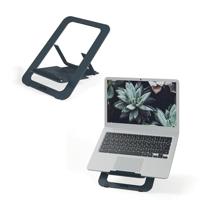 Leitz Aluminium Ultraplatte Verstelbare Laptopstandaard, 5 Vooringestelde Hoogte- & Hoekcombinaties, Voor 10'' - 17'' Laptops/Tablets, Ergonomisch & Draagbaar, Ergo, Donkergrijs, 63460089