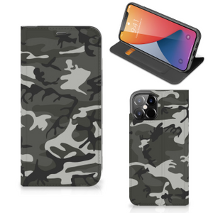 iPhone 12 Pro Max Hoesje met Magneet Army Light