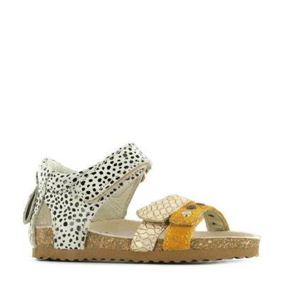 Shoesme BI21S076-B leren sandalen beige/multi