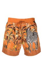 ETRO short de bain à fleurs - Orange - thumbnail