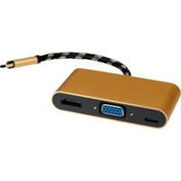 ROLINE 12.03.3155 laptop dock & poortreplicator USB 3.2 Gen 1 (3.1 Gen 1) Type-B Zwart, Goud, Wit - thumbnail