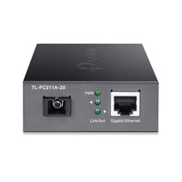 TP-LINK TL-FC311A-20 netwerk media converter 1000 Mbit/s 1550 nm Single-mode Zwart - thumbnail