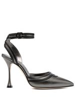 Manolo Blahnik Chonga 105mm leather pumps - Gris